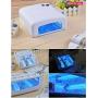 XICHEN 36W UV Nail Dryer - UV Lamp Light for Any UV Gel Polish - 4 x 9W UV Lamp White