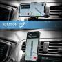 Car Cell Phone Mount, Lamicall Air Vent Clip Holder, Universal Stand Hands Free Cradle Compatible with Phone 12 Mini 11 Pro Xs Xs Max Xr X 8 7 6 6s Plus SE and Other 4.7-6.5 Smartphones - Gray