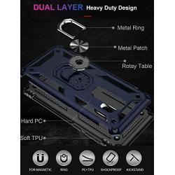 Galaxy S9 Case,Military Grade 16ft. Drop Tested Dual Layered Heavy Duty Cover with Magnetic Ring Kickstand Compatible with Car Mount Holder,Protective Phone Case for Samsung Galaxy S9 Nice Blue