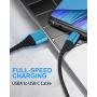 iPhone Charger Cable 1ft, CABEPOW 1 Foot Lightning Cable [2-Pack], Fast iPhone Charging Cord Compatible with iPhone 11/11 Pro /11 Pro Max/XS/XS Max/XR/X/8/8 Plus/7/6(Not Apple MFi Certified)-Blue
