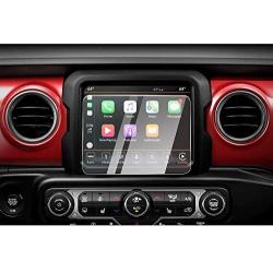 CDEFG for 2018 2019 2020 2021 Wrangler JL/ 2020 Gladiator JT Center Control Touchscreen Navigation Touch Screen Protector, HD Clear Tempered Glass 9H Scratch Resistance (8.4IN)