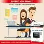15.6 inch Akamai Computer Privacy Screen (16:9) - Removable Edge to Edge Glass - Blue Light Screen Protector - Laptop Anti Glare Screen Protector