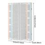Breadboard Solderless Prototype PCB Board – ALLUS BB-2001 (15pcs) 400 Pin with 4 Power Rails and Double Sided Tape for Raspberry Pi and Arduino