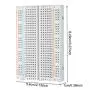 Breadboard Solderless Prototype PCB Board – ALLUS BB-2001 (15pcs) 400 Pin with 4 Power Rails and Double Sided Tape for Raspberry Pi and Arduino