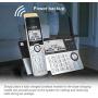 VTech IS8151-3 Super Long Range 3 Handset DECT 6.0 Cordless Phone for Home with Answering Machine, 2300 ft Range, Call Blocking, Bluetooth, Headset Jack, Power Backup, Intercom, Expandable to 12 HS