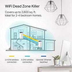 TP-Link Deco Whole Home Mesh WiFi System (Deco S4) – Up to 3,800 Sq.ft. Coverage, WiFi Router and Extender Replacement, Parental Controls, 2-Pack