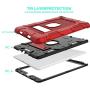 iPad 6th Generation Cases, iPad Case, iPad 9.7 Inch Case, Hybrid Shockproof Rugged Drop Protection Cover Built with Kickstand for iPad 9.7 inch A1893 / A1954 / A1822 / A1823