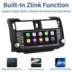 Dasaita Black Android 10.0 bluetooth Car Stereo with Carplay for Toyota 4Runner 2010 2011 2012 2013 GPS Navigation for Car Entertainment Multimedia Radio 4G Ram 64G Rom Support Mirror Link/AM/FM Radio