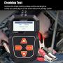 KONNWEI KW208 12V Car Battery Tester, 100-2000 CCA Load Tester Automotive Alternator Tester Digital Auto Battery Analyzer Charging Cranking System Tester for Car Truck Marine Motorcycle SUV Boat