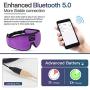 Boodlab Sleep Headphones Bluetooth Sleep Mask, 3D Sleep Eye Mask with Ultra-Thin HD Stereo Speakers Washable Adjustable for Sleeping Side Sleepers, Air Travel,Yoga,Meditation,Holiday