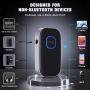 [2021 Upgraded] COMSOON Bluetooth 5.0 Receiver for Car, Noise Cancelling Bluetooth AUX Adapter, Bluetooth Music Receiver for Home Stereo, Wired Headphones, Hands-Free Calls(16H Battery Life/Dual Link)