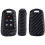 ROYALFOX(TM 2 3 4 5 Buttons Carbon Fiber Silicone flip Remote Key Fob case Cover for Chevrolet Camaro Cruze Equinox Malibu SS Sonic Spark Volt,Buick Lacrosse Encore GL8 Regal Excelle (Carbon Fiber)
