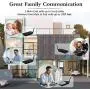 Hosmart Full Duplex Wireless Intercom System Real Time, Two -Way Communication, with DECT_6.0 Technology for Home and Office，Hands Free, Portable intercom, with Crystal Clear Sound, 1000 feet Range