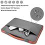 ZINZ Laptop Sleeve 11.6 13 Inch Case Briefcase, Compatible MacBook Air Pro A1932 A1706 A1708, MacBook 11.6'' Super Slim Spill-Resistant Handbag for Popular 11''-13'' Notebooks, Dark Gray