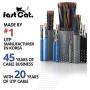 fast Cat. Cat6 Ethernet Cable 1000ft - 23 AWG, CMR, Insulated Solid Bare Copper Wire Internet Cable with Noise Reducing Cross Separator - 550MHZ / 10 Gigabit Speed UTP LAN Cable 1000 ft - CMR (Black)