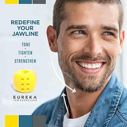 Eureka Jaw Exerciser – Jawline Shaper for a Redefined Jawline - Double Chin Reducer for Men and Women – Sculpt and Tone Effect – Food-Grade Silicone – Jawline Exerciser with Carrying Box and Necklace