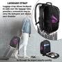 College Backpack, Extra Large Backpacks with USB Charging Port and Luggage Sleeve for Women and Men,TSA Friendly Travel Laptop Backpack,Anti-Theft Business Laptop Backpack Fits 17 Inch Laptops-Purple