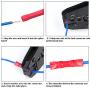 AIRIC Red Butt Connectors Crimp 100pcs 22-16AWG Butt Connector Fully Insulated PVC Butt Splice Wire Connectors, 22-16 Gauge