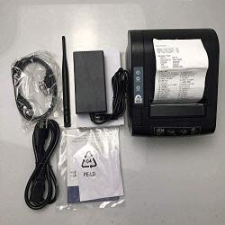 80mm Thermal Receipt Printer,NETUM WiFi POS Printer with Auto Cutter, USB Serial Ethernet LAN Port Support Cash Drawer ESC/POS
