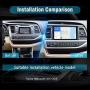 SYGAV Car Stereo for 2014-2019 Toyota Highlander Android Radio with Carplay Android Auto 10.2 Inch Touch Screen GPS Navigation Head Unit