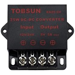 EPBOWPT Power Converter Regulator DC 12V 24V to 5V 5A 25W Regulated Power Supply Step Down Module Transformer