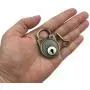 Hyamass 3pcs Vintage Antique Style Mini Archaize Padlocks Key Lock with Keys (Brass)