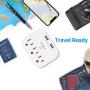 3 Outlet Surge Protector, Multi Plug Outlet Adapter with 2 USB Wall Charger, One Beat Power Strip Wall Plug Extender for Home Travel Office Hotel
