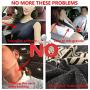 MIRKOO Car Seat Belt Cover Pad, 2-Pack Soft Car Safety Seat Belt Strap Shoulder Pad for Adults and Children, Suitable for Car Seat Belt, Backpack, Shoulder Bag, Laptop Computer Bag (Black)