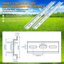 2 Piece DIN Rails, 35mm Aluminum Top Hat Slotted DIN Rail with RoHS, Extra Premium Screws Included for Hardware Components Mounting - 12.9 Inches Long, 35mm Wide, 7.5mm High