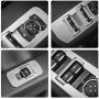 Car Window Lift Switch Panel Decoration Frame Cover Trim for 2015 2016 2017 2018 Ford F150 Accessories (Silver)