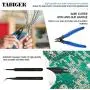 Soldering Iron Kit Electronics 60W Adjustable Temperature Soldering Iron, 5pcs Soldering Iron Tips, Solder, Rosin, Solder Wick, Stand and Other Soldering Kits in Portable Toolbox