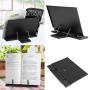 Black Metal Desktop Document Book Holder with 7 Adjustable Positions (Black2)