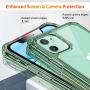 ESR Air Armor Case Compatible with iPhone 11 [Shock-Absorbing] [Scratch-Resistant] [Military Grade Protection] Hard PC + Flexible TPU Frame, for 6.1-Inch, Transparent Dark Green