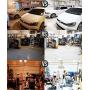 2Pack Garage Lights, 100W Led Garage Light, Daylight Garage Lights Ceiling Led, Deformable Garage Ceiling Lights, E26/E27 LED Shop Light for Workshop, Basement and Warehouse
