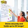 Post-it Super Sticky Easel Pad, 25 x 30 Inches, 30 Sheets/Pad, 4 Pads, Large White Premium Self Stick Flip Chart Paper, Super Sticking Power (559-4)