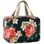 Toiletry Bag for Women Cosmetic Travel Bag Floral Cosmetic Case Large Travel Toiletry Bag for Girls Make Up Bag Navy Blue Brush Bags Reusable Toiletry Bag