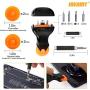Jakemy Screwdriver Set, 99 in 1 Repair Tool kit, 56 Magnetic Precision Driver Bits, Pocket Tool Bag for iPhone, Android Cellphone, PC, Macbook, Tablet