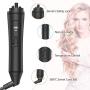 6-IN-1 Curling Iron, Professional Curling Wand Set, Instant Heat Up Hair Curler with 6 Interchangeable Ceramic Barrels (0.35 to 1.25) and 2 Temperature Adjustments, Heat Protective Glove & 2 Clips