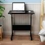 sogesfurniture Mobile Side Table 23.6 InchesTablet Wheels Mobile Laptop Computer Desk Adjustable Movable Laptop Computer Stand for Bed Sofa,Black BHUS-05-1-60BK