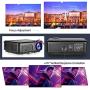 Bluetooth WiFi Video Projector HD Home Theater Digital LCD LED Proyector with 4600 Lux Android Projector for Indoor Outdoor Entertainment Game HDMI USB VGA AV TV Stick Xbox Blue-ray Player Wii Laptop