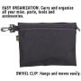 CLC Custom Leathercraft 1100 Multi-Purpose Clip-on Zippered Poly Bags, 3 Pack