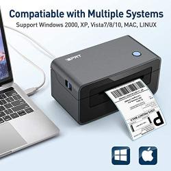 Thermal Label Printer- iDPRT SP410 Thermal Shipping Label Printer, 4x6 Lable Printer, Commercial Direct Thermal Label Maker, Compatible with Shopify, Ebay, Amazon &Etsy, Support Multiple Systems