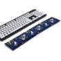 Keyboard Wrist Rest Pad, Washable Keyboard Mouse Wrist Support Pad Bean Bag for Carpal Tunnel, Office Workers, Massage Ergobeads & Cotton Fabric (Flower)