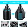 Cup Holder Phone Mount for Car Universal Adjustable Base Gooseneck Cup Phone Holder for iPhone 12/11 Pro Max/Xs/Max/X/XR ,Samsung Note 10/9/ S21+/S20/ S10/ S9/ S9+ by DALUZ