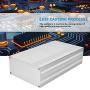 Enclosure Box,Aluminum Alloy Electronic Case,Printed Circuit Board Box,Sandblast Oxidized Silver Protective Case,68 x 145 x 250mm,Suitable for decoders, Controllers, Electronic Products