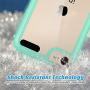 ULAK iPod Touch Case 7th Generation, itouch 6 Case, Slim Hybrid Hard PC Back Cover with Shock Absorption Bumper Conner, Premium Protective Cases for iPod Touch 7th/6th/5th Generation, Green