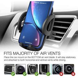 XDesign Air Vent Car Mount Premium Universal Phone Holder Cradle Compatible with iPhone 12 Pro Max 11 Pro iPhone XR SE 2020 8 Plus 7 6s 6 Galaxy S20 S10 S9 Plus,Note 20 10,Pixel,LG & Other Smartphone