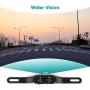 Vehicle License Plate Backup Camera - Car Rear View Camera,GOODBONG Automotive Backing Camera 120° View Angle Waterproof 9 LED Night Vision Reversing Camera for Trucks/SUV/RV/Pickup/Vans
