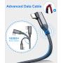 AkoaDa Oculus Quest 2 Link Cable 20ft/6M, Oculus Link Cable with Signal Booster, 90 Degree Angled High Speed Data Transfer & Fast Charging Cable for Oculus Quest VR Headset and Gaming PC (Grey)