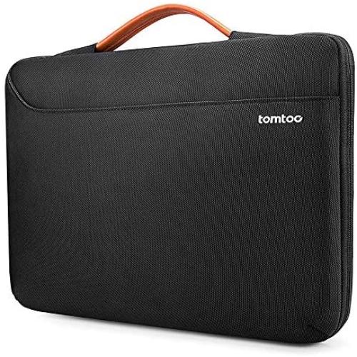 tomtoc Recycled Laptop Sleeve for 13-inch MacBook Air M1/A2337 2018-2021, MacBook Pro with USB-C M1/A2338 2016-2021, 12.9 iPad Pro (3rd/4th Gen), Dell XPS 13, Spill-Resistant 360 Protective Laptop Bag